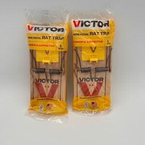 Victor Rat Trap Brown Wide Pedal‎ Powerful Effective M205 2 Pack
